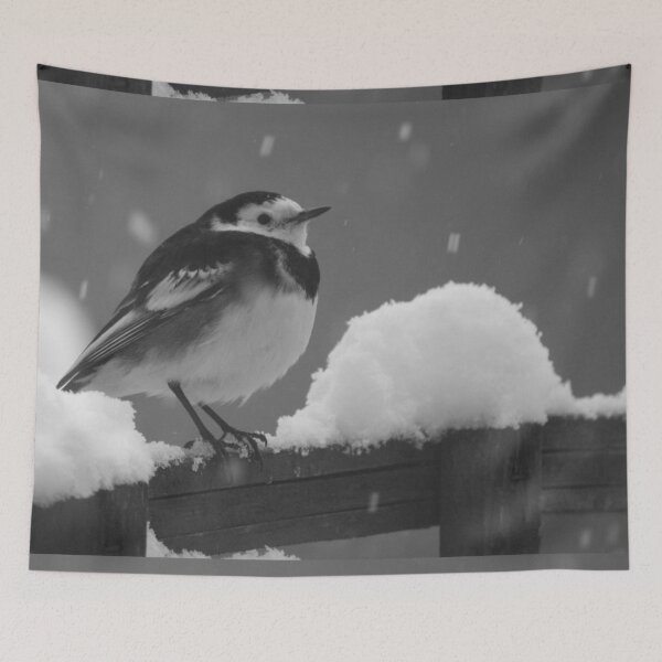Item preview, Pied Wagtail In The Snow designed and sold by Terri Waters Photography & Design.