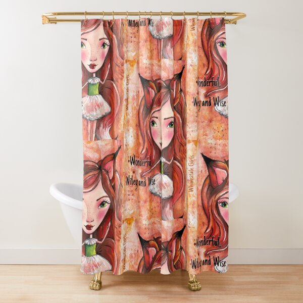 Wiley Fox - Whimsitale Girl Shower Curtain