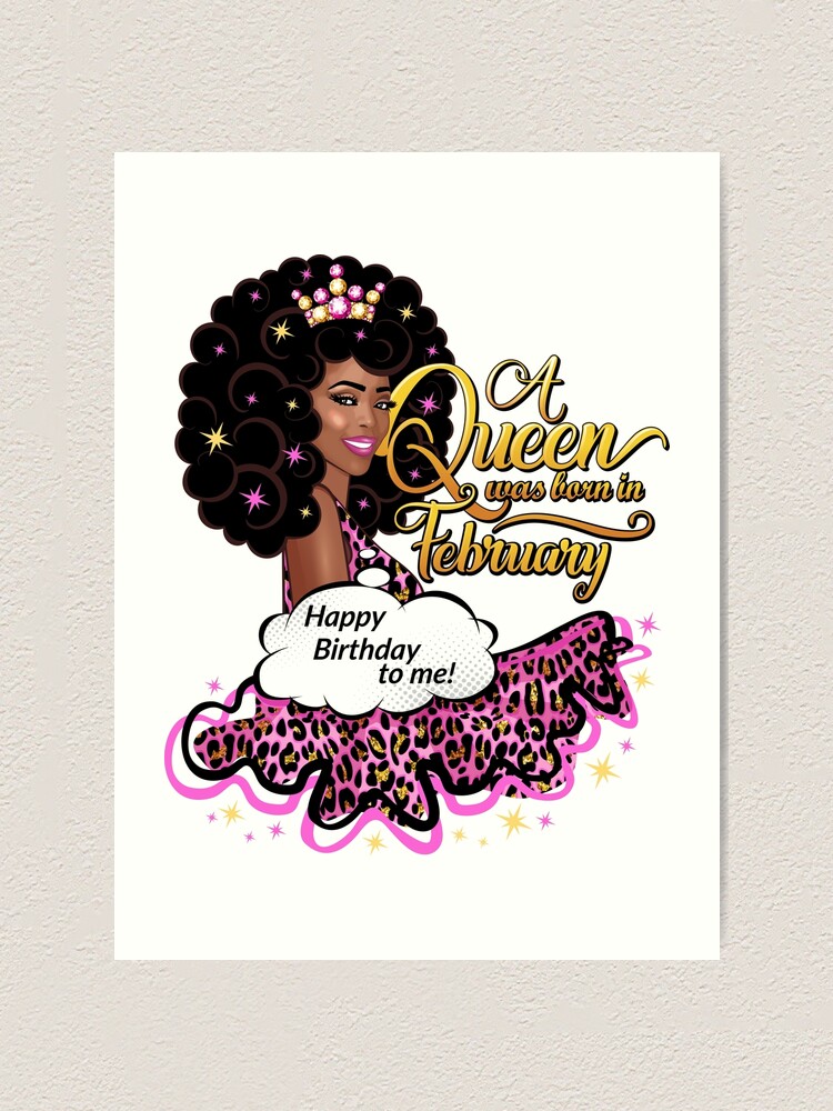 This queen was born in February .. February born girl birthday gift -  February Birthday Women - Sticker