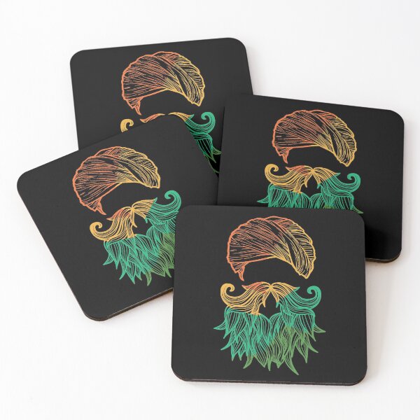 Item preview, colorful design of a man with beard and turban designed and sold by KleinJenny.