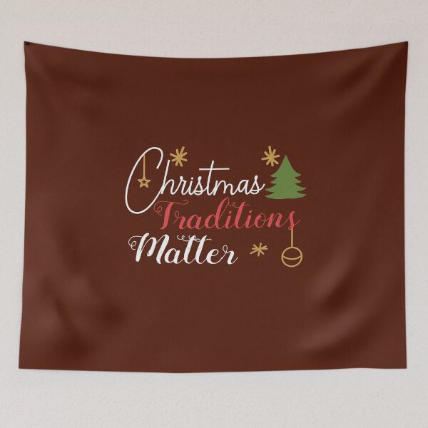 Item preview, Christmas Traditions Matter cute lettering  designed and sold by alenaz.