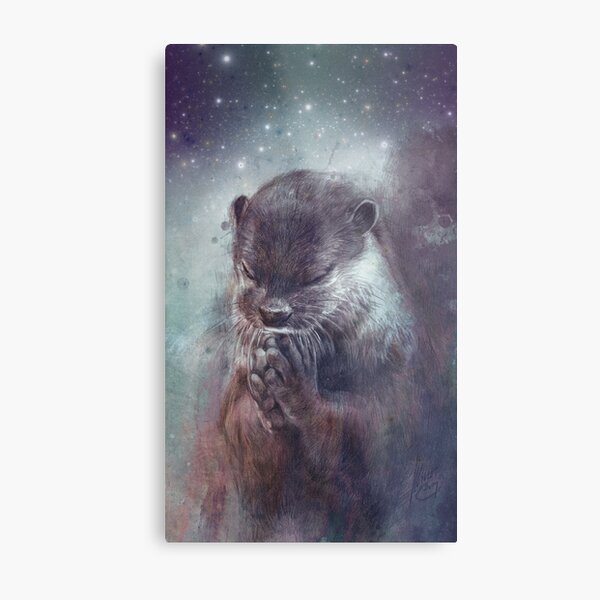Holy Otter Metal Print