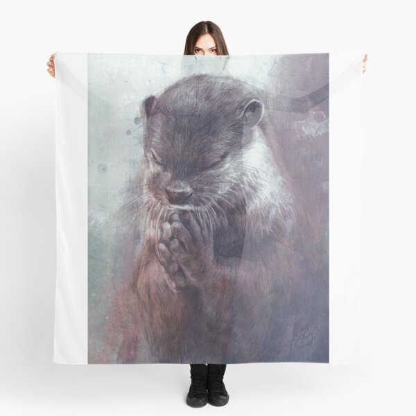 Meditating otter Scarf