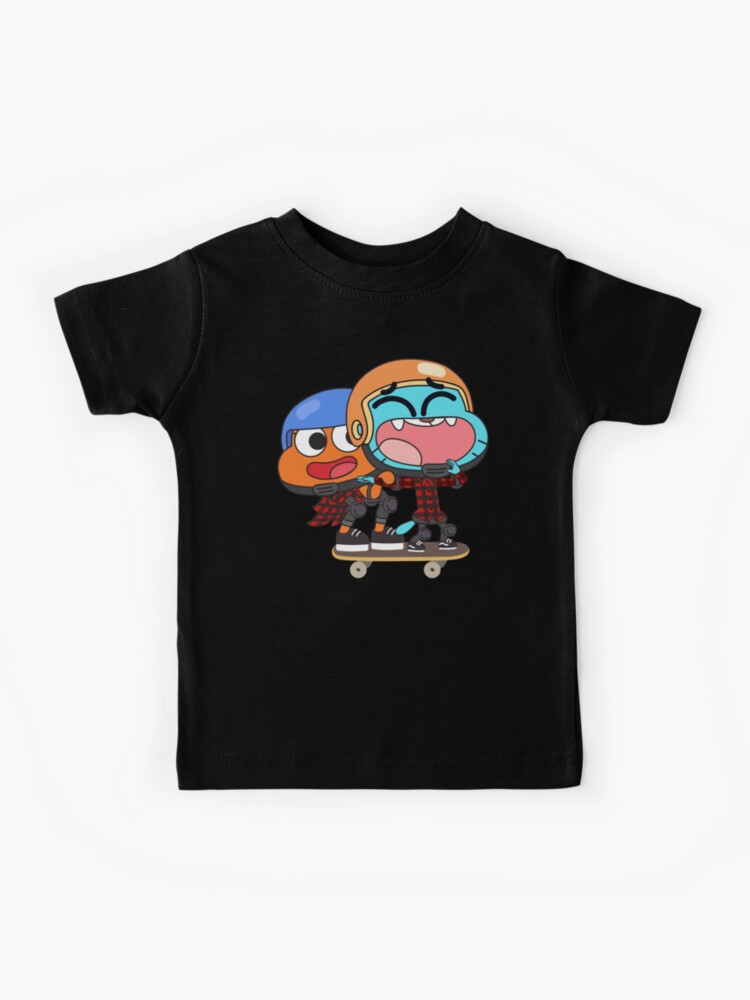 Thumbnail 1 of 2, Kids T-Shirt, Gumball Darwin Skate designed and sold by plushism.