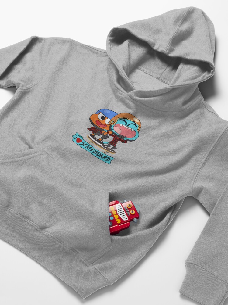 Alternate view of Gumball Darwin Skate Kids Pullover Hoodie