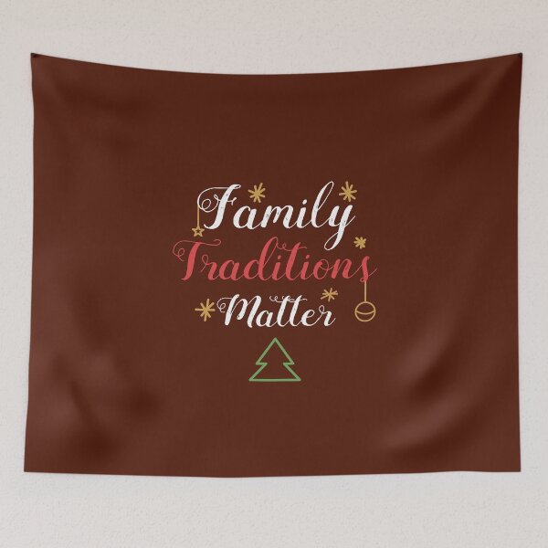 Item preview, Family Traditions Matter Joyful Christmas cute lettering funny quote  designed and sold by alenaz.