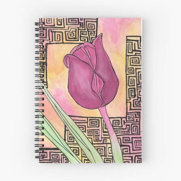 Item preview, Watercolour Maroon Tulip designed and sold by Danielle Lucas.