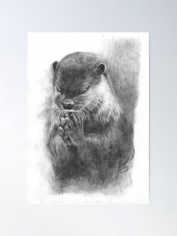 Discover Meditating Otter Poster