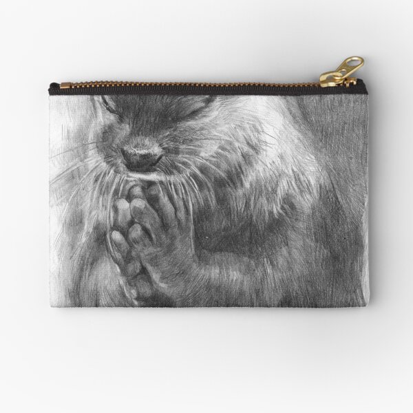 Meditierender Otter (schwarz-weiß) Täschchen