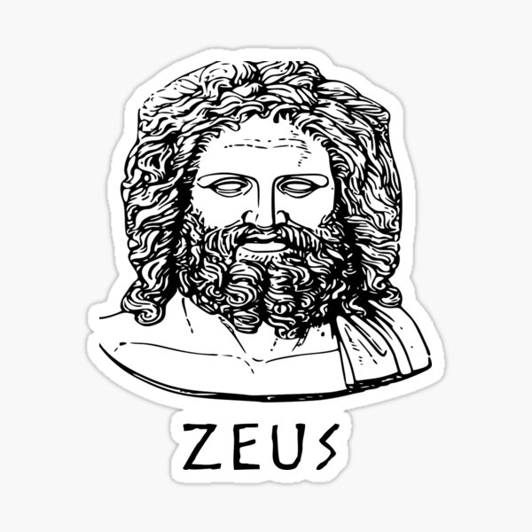 Cool Zeus Stickers Redbubble - zeus beard roblox