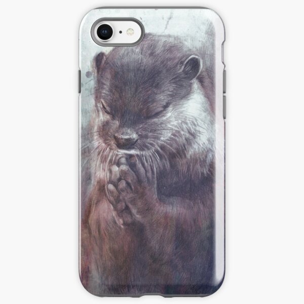 Meditierender Otter (farbig) iPhone Robuste Hülle