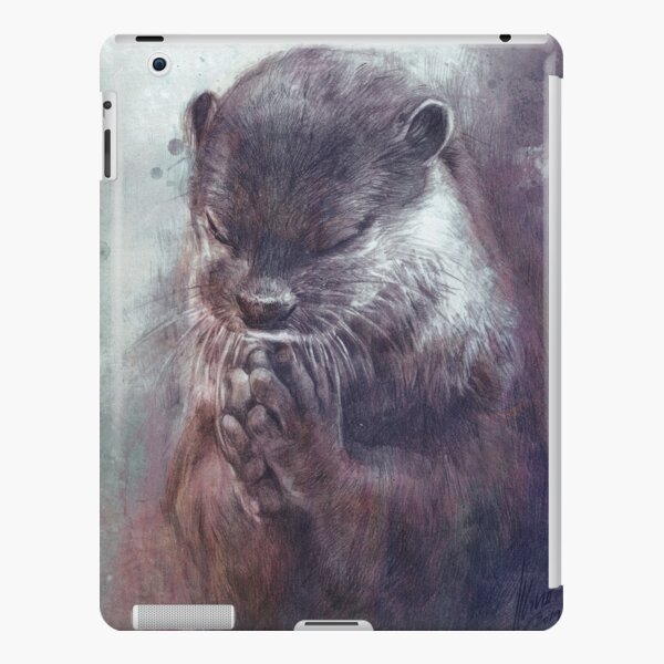 Meditierender Otter (farbig) iPad – Leichte Hülle