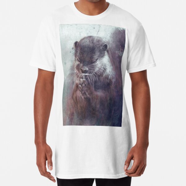 Meditating otter Long T-Shirt
