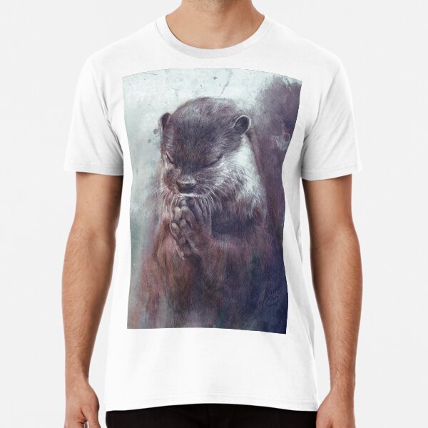 Meditierender Otter (farbig) Premium T-Shirt