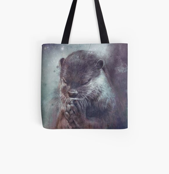 Holy Otter All Over Print Tote Bag