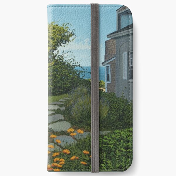 "The Cottage" oil painting by Reed A Prescott III iPhone Wallet