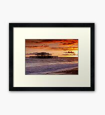 West Pier SunSet Framed Print