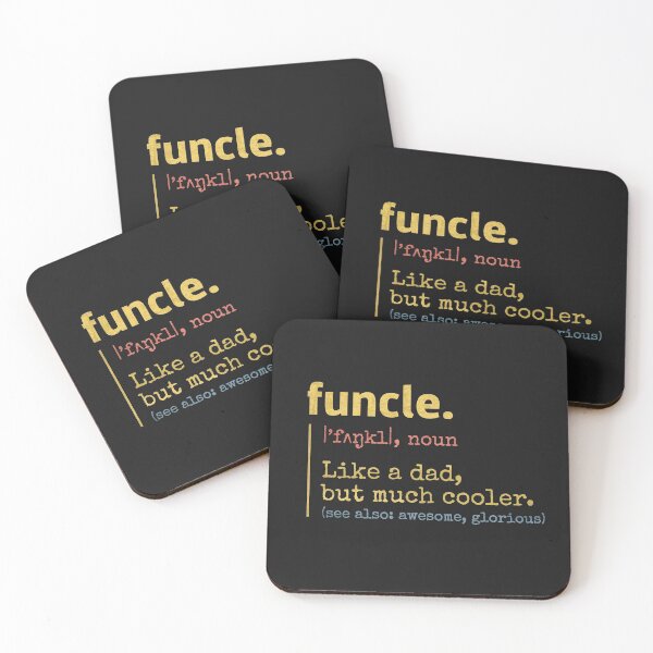 Item preview, Funcle definition of best funny and cool uncle humor quote vintage designed and sold by alenaz.