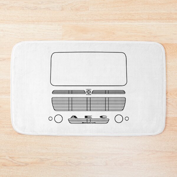 Item preview, AEC Mandator 1970s classic truck outline graphic (black) designed and sold by soitwouldseem.