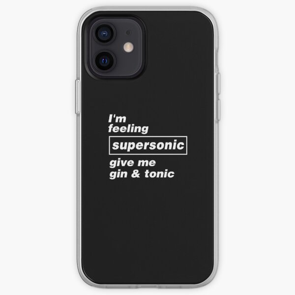 Oasis ➤ I'm Feeling SUPERSONIC give me gin and tonic iPhone Soft Case