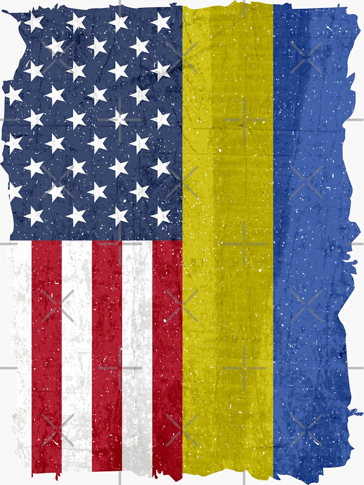 Ukrainian American Flag Ukraine Usa America Roots Gift Ukrainian American Flag Ukraine Usa America Roots Gift