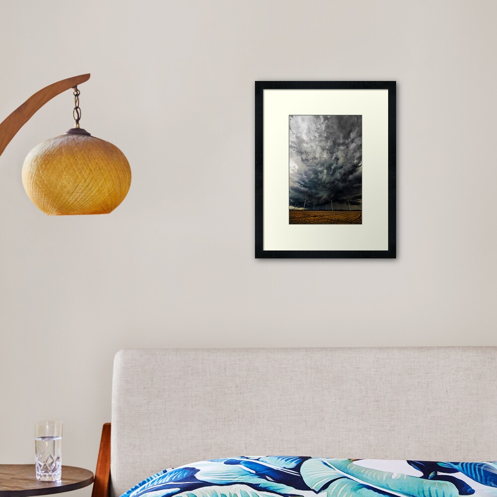 Powerful Storm Framed Art Print