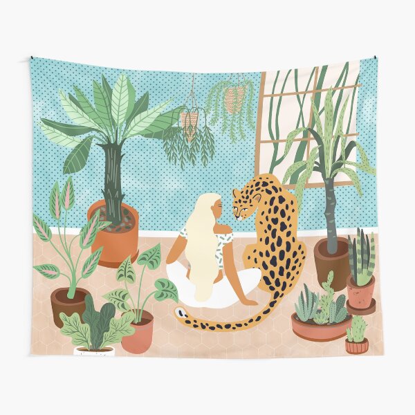 Urban Jungle #illustration #botanical Tapestry