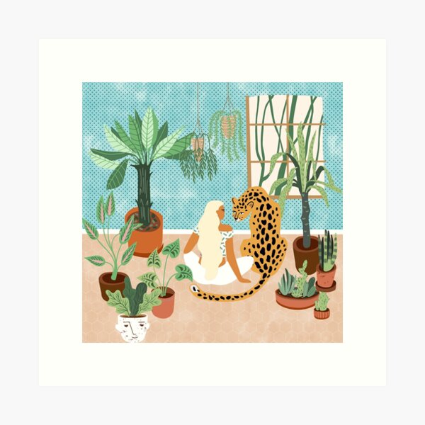 Urban Jungle #illustration #botanical Art Print