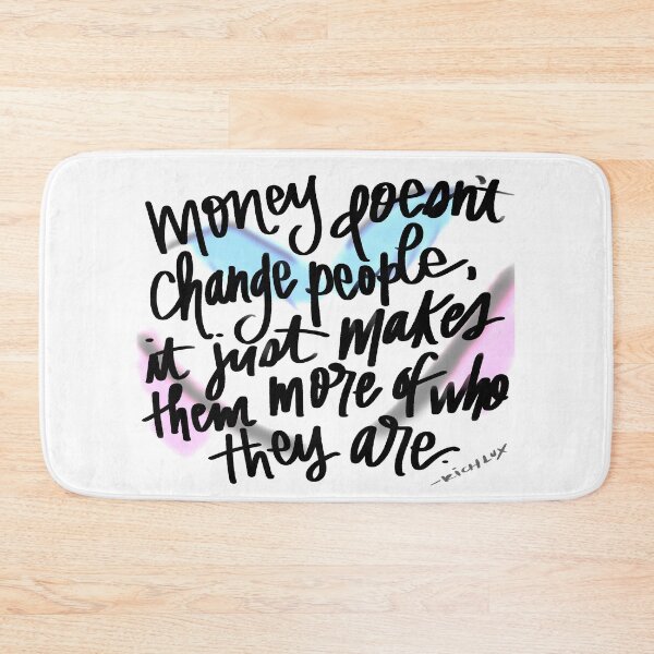 Item preview, RICH LUX MONEY QUOTE  designed and sold by GIVENGRACE.ART.