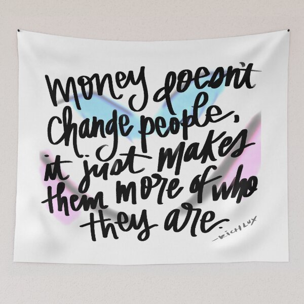 Item preview, RICH LUX MONEY QUOTE  designed and sold by GIVENGRACE.ART.