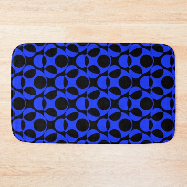 Item preview, Blue and Black Polka Dot Abstract Pattern designed and sold by wordznart.
