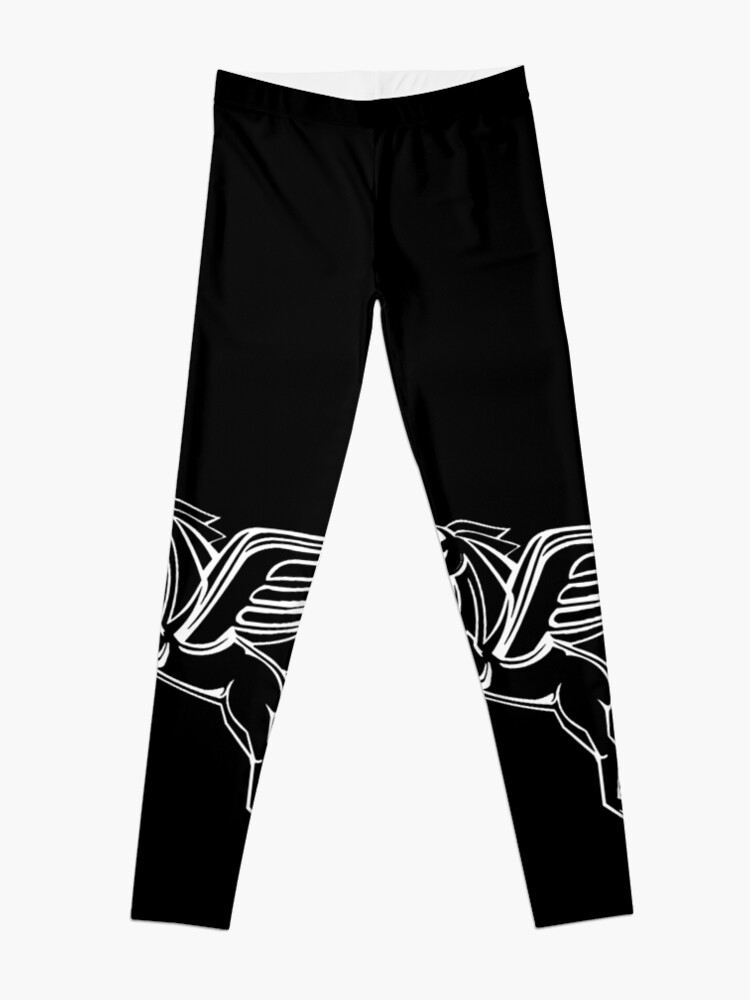 Alternate view of Chasing Pegasus Image (White Outline) Leggings