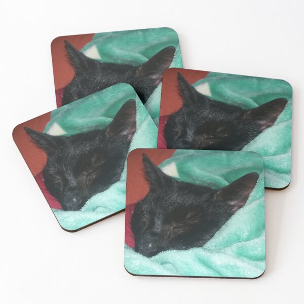 Item preview, Black cat, sleeping, cuddling designed and sold by Sternchen2789.