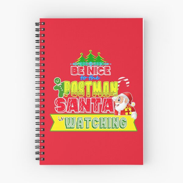 Item preview, Be Nice to the Postman Santa is Watching Gift Idea designed and sold by werdanepo.