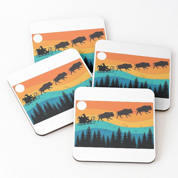 Item preview, Retro Christmas National Park Bison Buffalo Xmas Christmas designed and sold by mrsmitful.