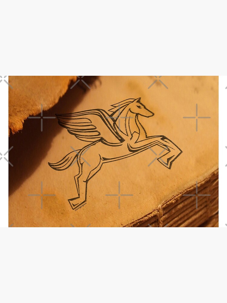 Chasing Pegasus Logo on Parchment by incognitagal