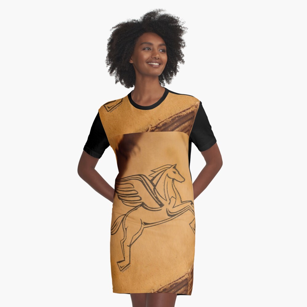 Item preview, Graphic T-Shirt Dress designed and sold by incognitagal.