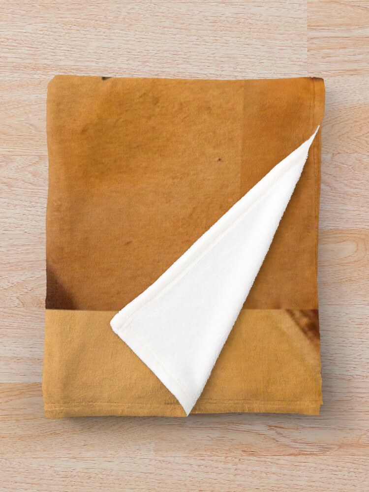 Alternate view of Chasing Pegasus Logo on Parchment Throw Blanket