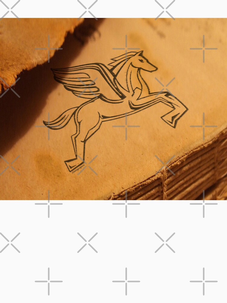 Thumbnail 5 of 5, Long T-Shirt, Chasing Pegasus Logo on Parchment designed and sold by incognitagal.
