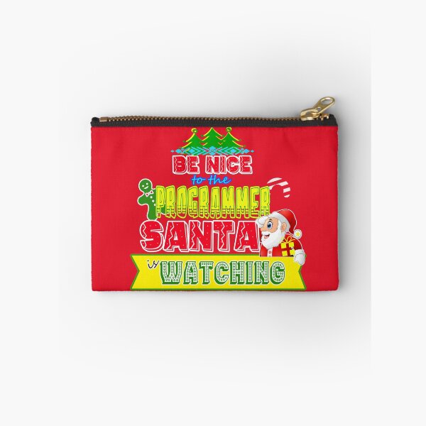 Item preview, Be Nice to the Programmer Santa is Watching Gift Idea designed and sold by werdanepo.