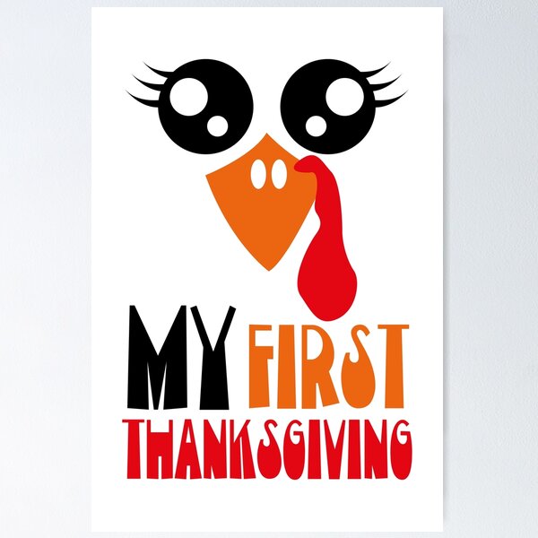 Item preview, My First Thanksgiving - Thanksgiving Cute Designs designed and sold by DreamValleySt.
