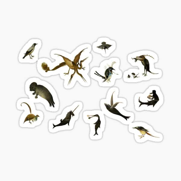 Item preview, Exclusive Hieronymus Bosch creature stickers designed and sold by Vintage Designs +.