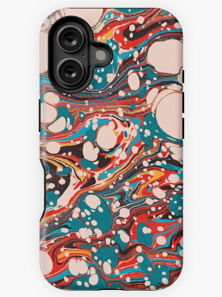 Thumbnail 1 of 4, iPhone Case, Psychedelic Marbled Paper Splash Blob Pepe Psyche designed and sold by voodoopsy.