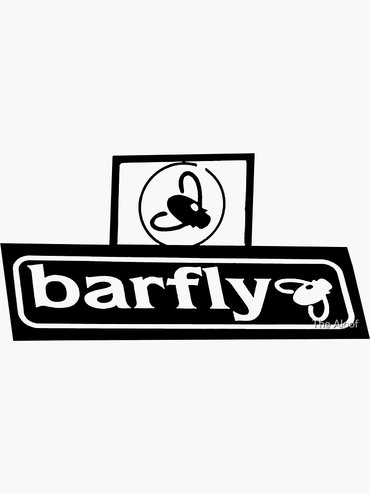 "barfly (Black Version)" Sticker for Sale by john76 Redbubble