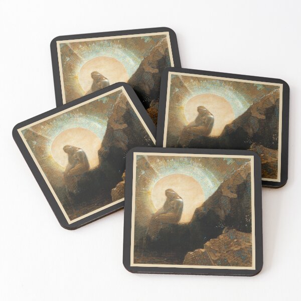 Item preview, Melancholy (1876) By Odilon Redon designed and sold by knightsydesign.