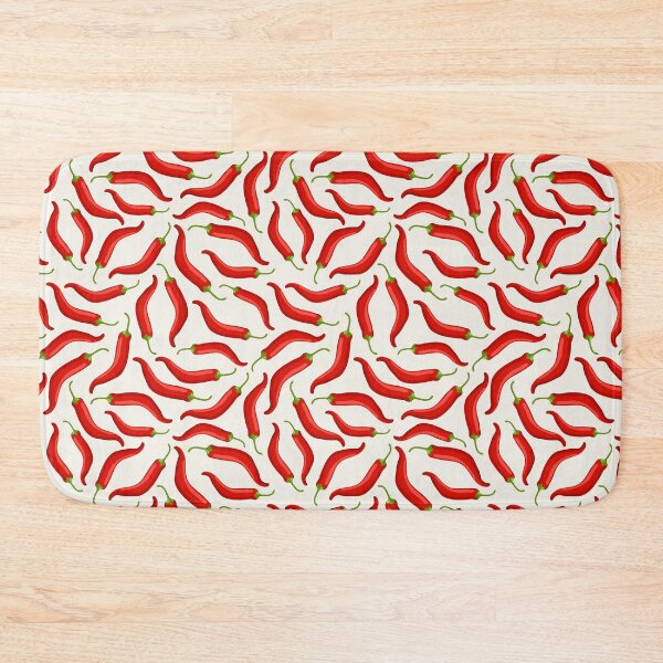 Item preview, Hot red chili pepper pattern with white background designed and sold by Natbasil.