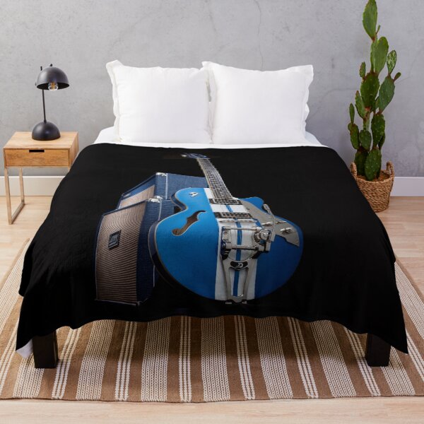 Item preview, Blue Electric Guitar and Amp still life designed and sold by whitestarbulbco.