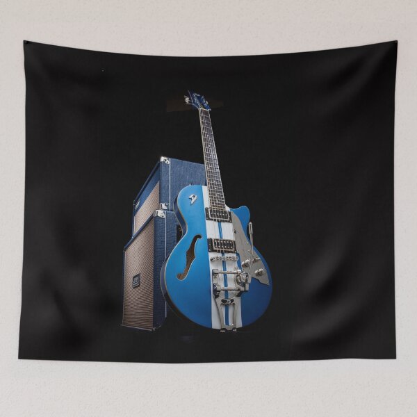 Item preview, Blue Electric Guitar and Amp still life designed and sold by whitestarbulbco.
