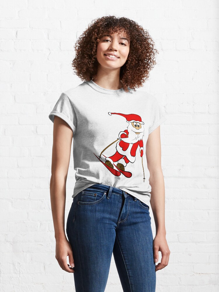 Discover Santa is skiing Classic T-Shirt