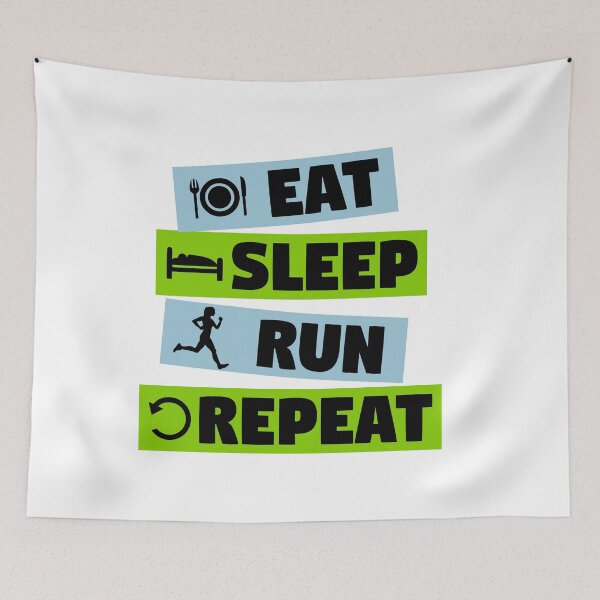 Item preview, Running Woman - eat, sleep, run designed and sold by claudiasartwork.